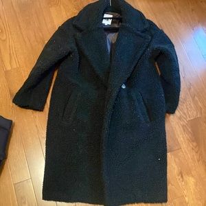 Mid length teddy coat